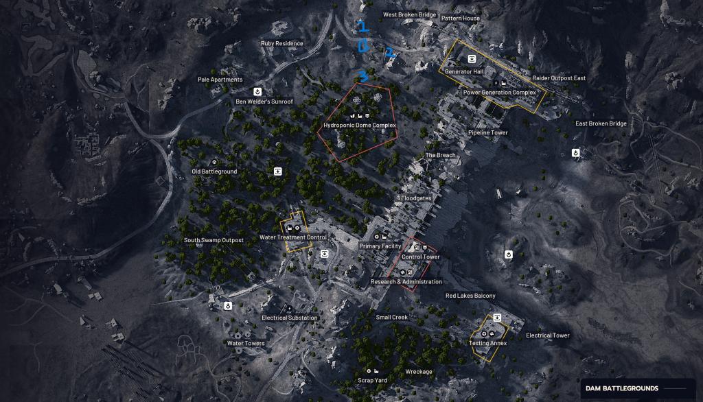 EMP device and power switch locations in ARC Raiders