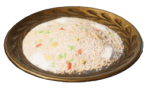 A plate of Fried Rice in Enshrouded.
