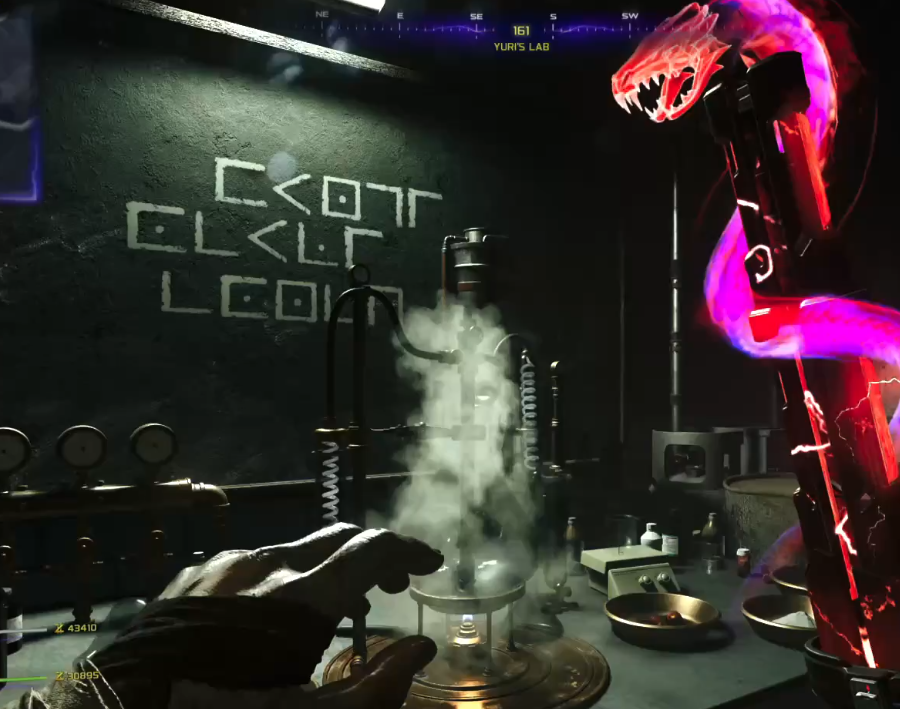 Chalkboard in Yuri's Lab