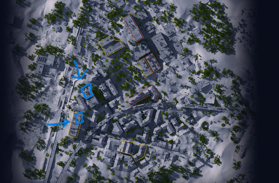 Marked map for the Unexpected Initiatives Quest in ARC Raiders. 