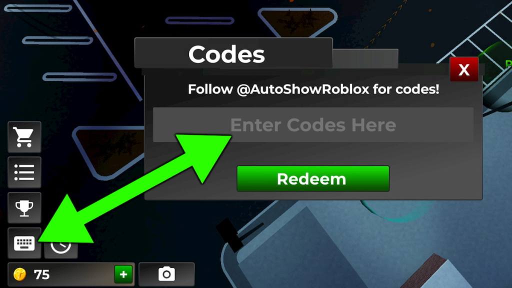 How to redeem Autoshow codes.