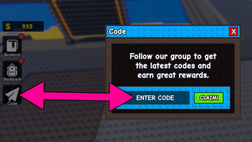 How to redeem My Brainrot Miner codes.
