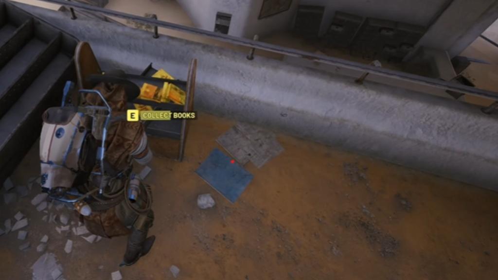 The third book's location. 