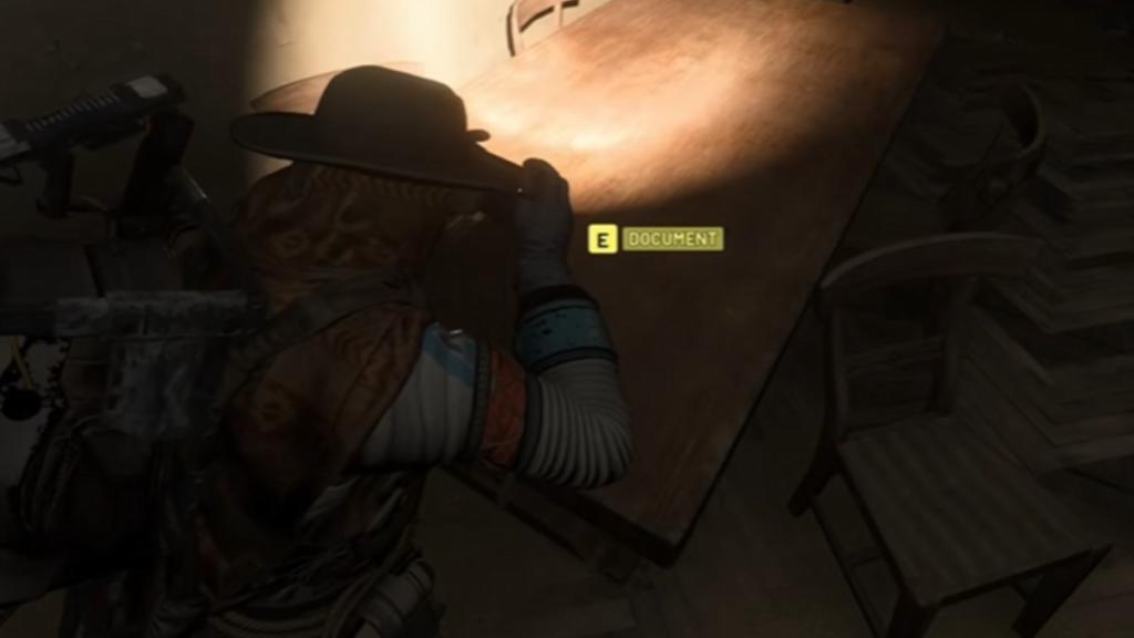 Table in the Farmacia building