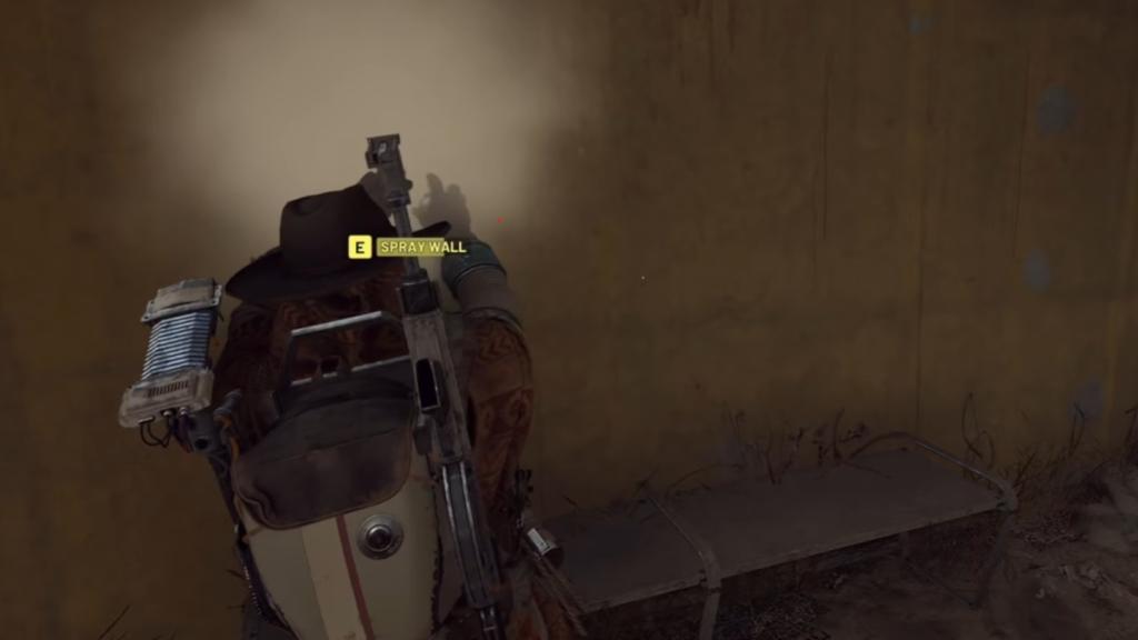 Spraying the Pattern House