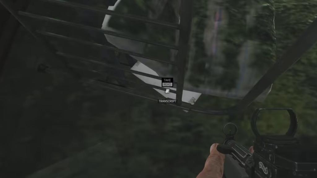 Transcript location in the Moldy Hut