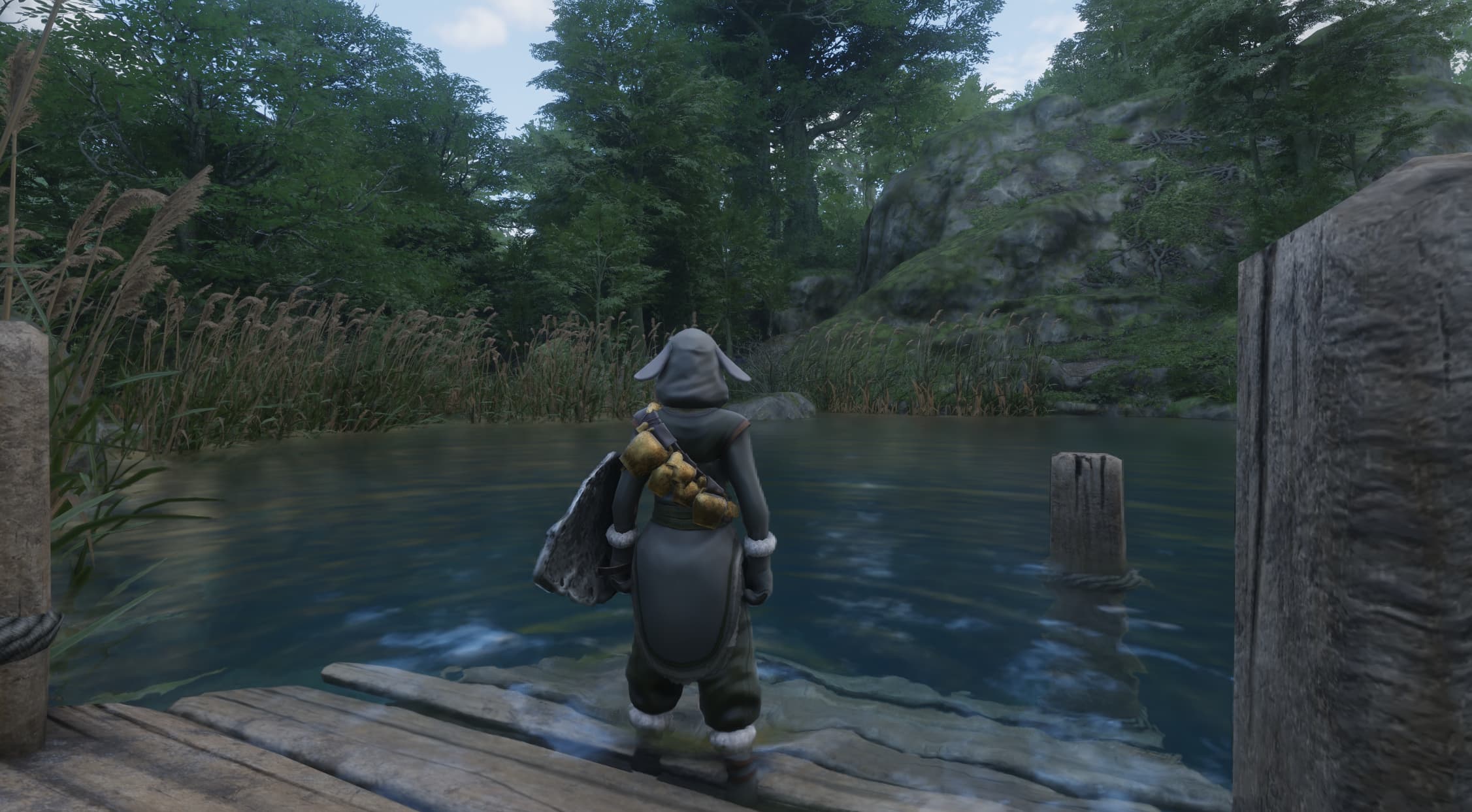 Paper Reeds, tail plants that grow in Water, in Enshrouded