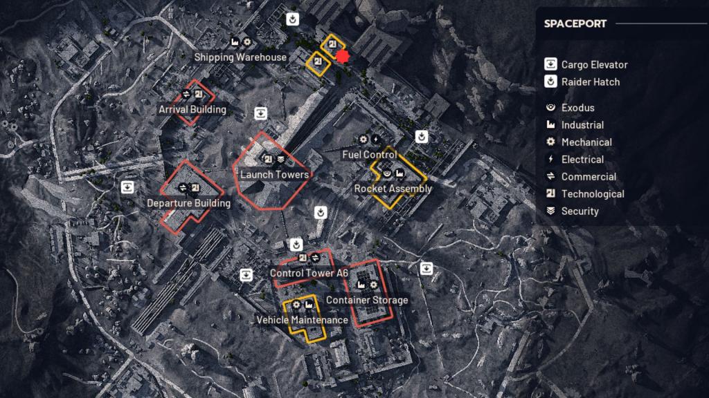 North Trench Tower location in Spaceport in ARC Raiders