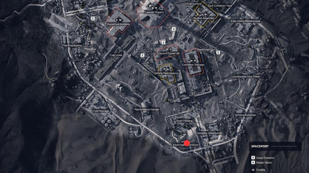 Electrical Substation location in Spaceport