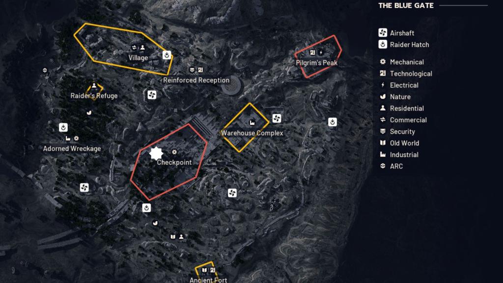 Guard kiosk location