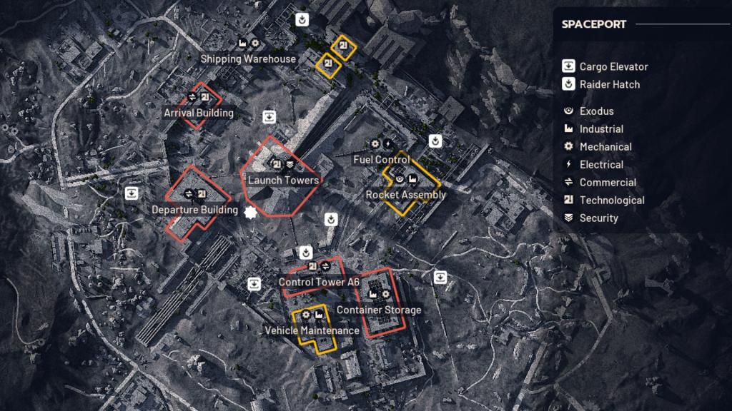 Tunnel location in Spaceport