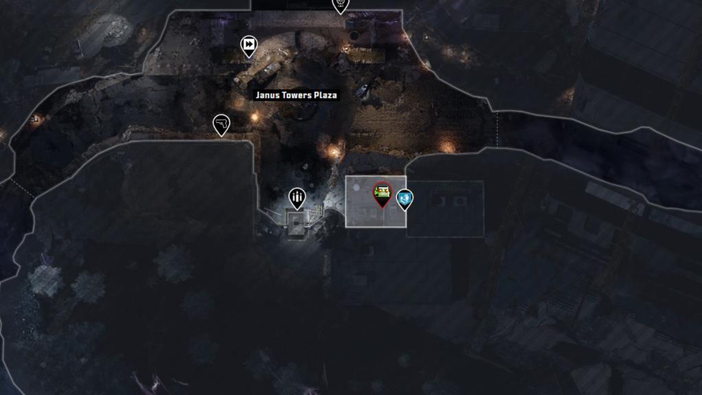 Janus Towers Plaza Mister Peeks Headphone location. 