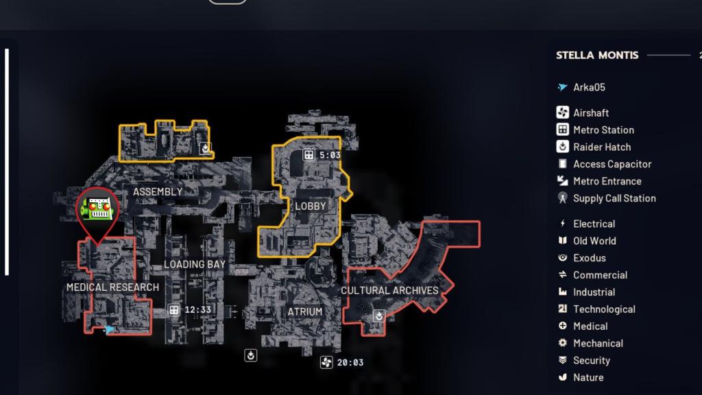 Medical warehouse in ARC Raiders