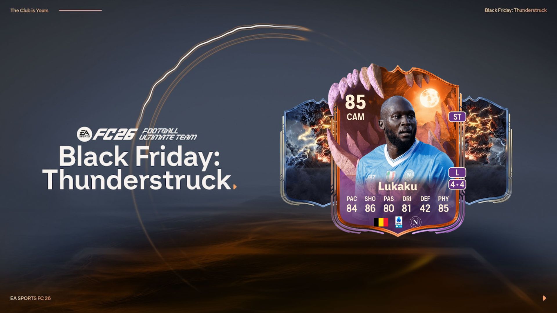 Lukaku Ultimate Scream card in FC 26