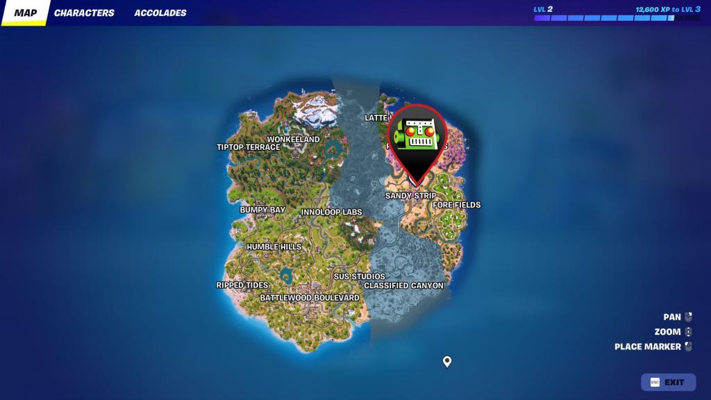 The Bride location in Fortnite