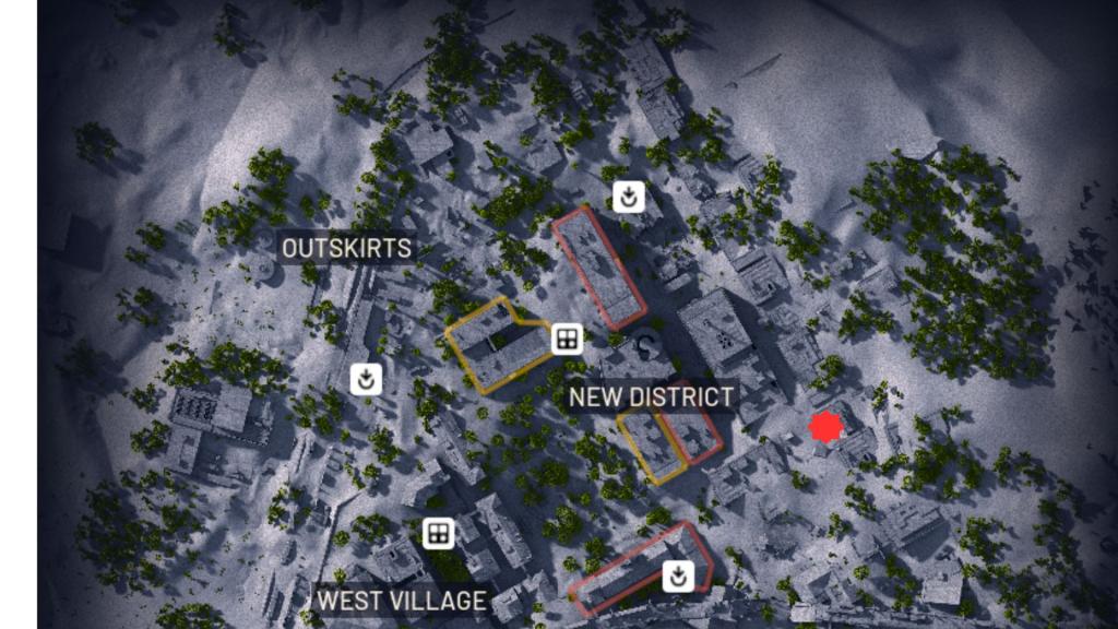 Building with Murals in Buried City in ARC Raiders