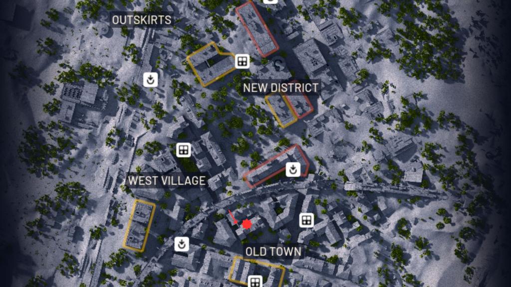 Entrance to the dead drop in Santa Maria houses