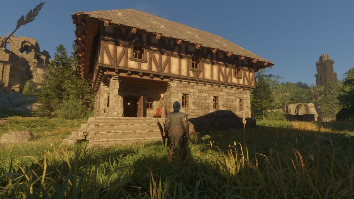 A player-built house in Enshrouded.