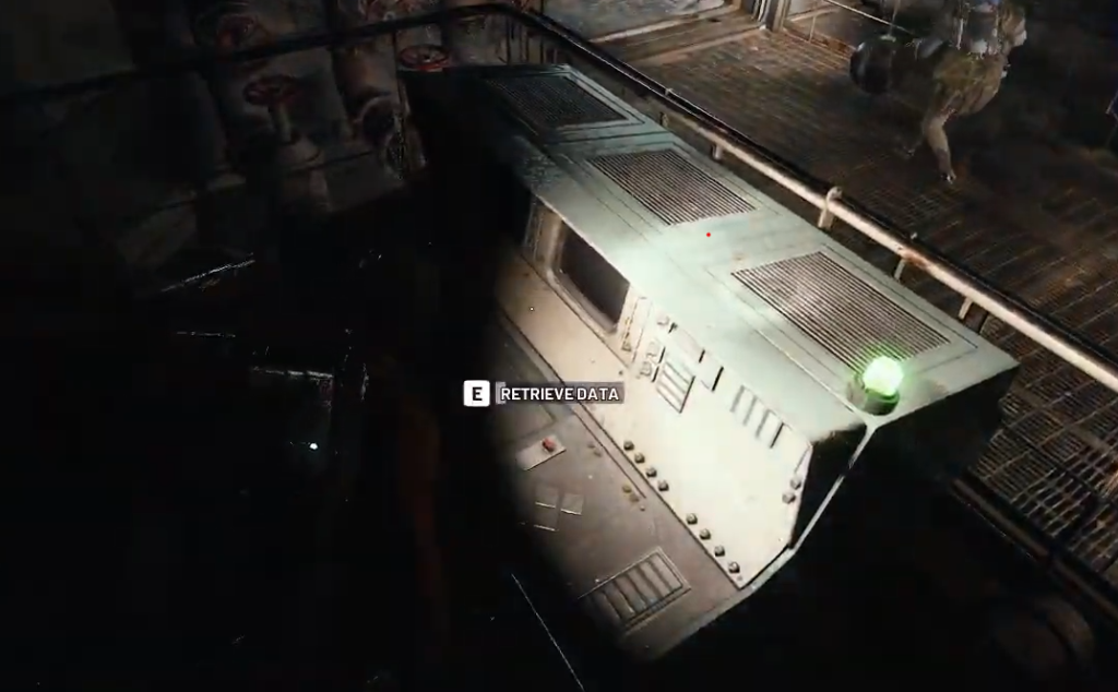 The research terminal at the Hidden Bunker