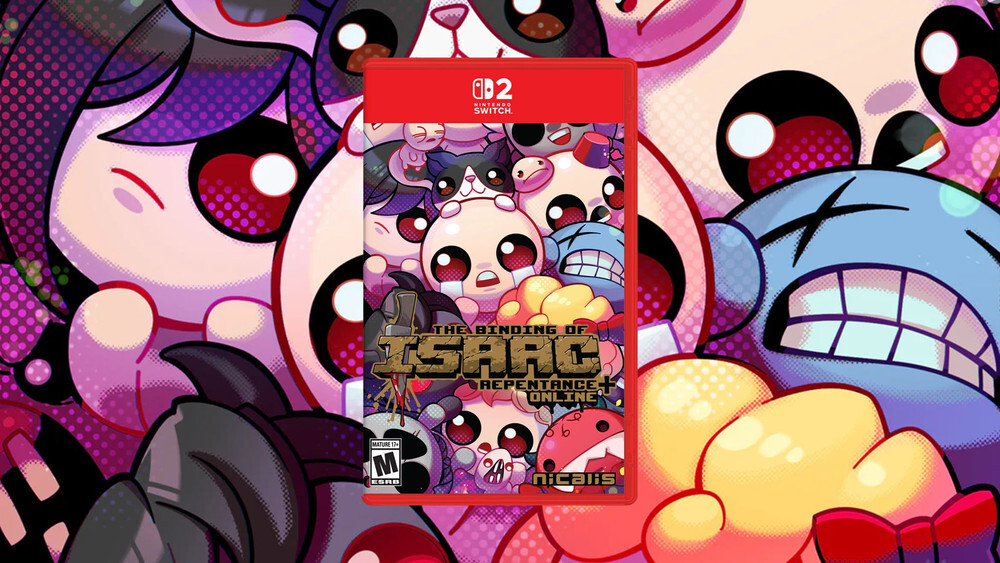 The cover art for The Binding of Isaac Repentance on the Nintendo Switch 2.