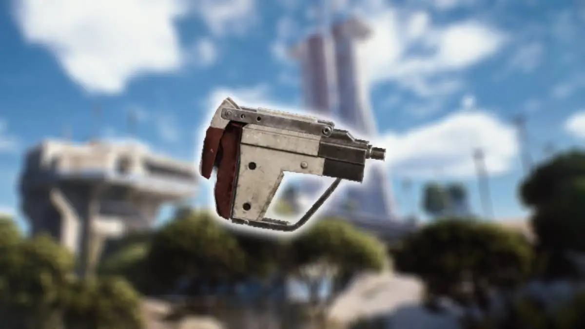 Kinetic Converter attachment in ARC Raiders overlaid over an image of the Spaceport map.