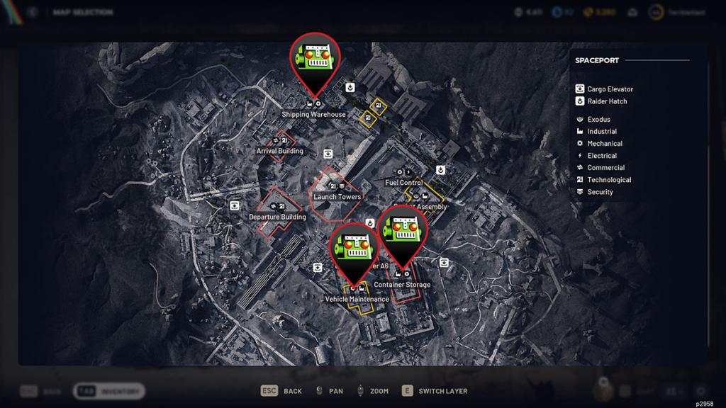 Mechanical loot locations on Spaceport in ARC Raiders.