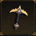 Arcane Pickaxe from The Forge Roblox experience.