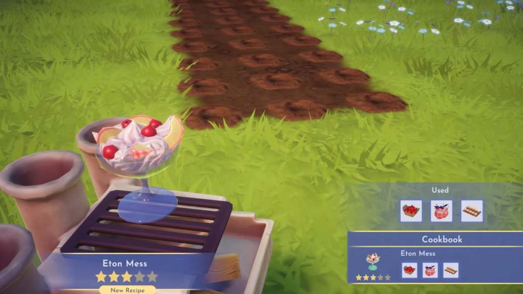 Cooked eton mess in disney dreamlight valley