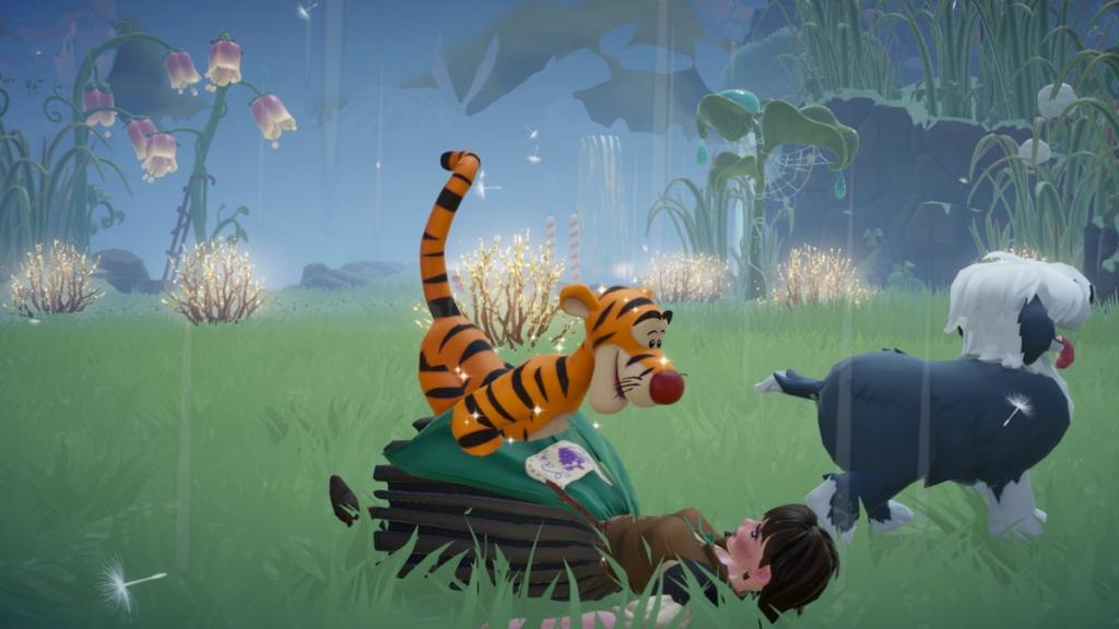 Falling on the ground by Tigger in disney dreamlight valley