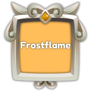Frostflame essence from the Divine Duality Elemental Roblox experience.