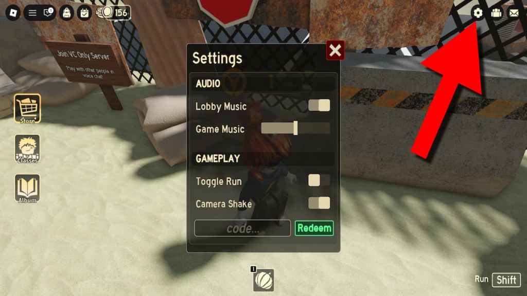 How to redeem codes in Deadly Delivery.