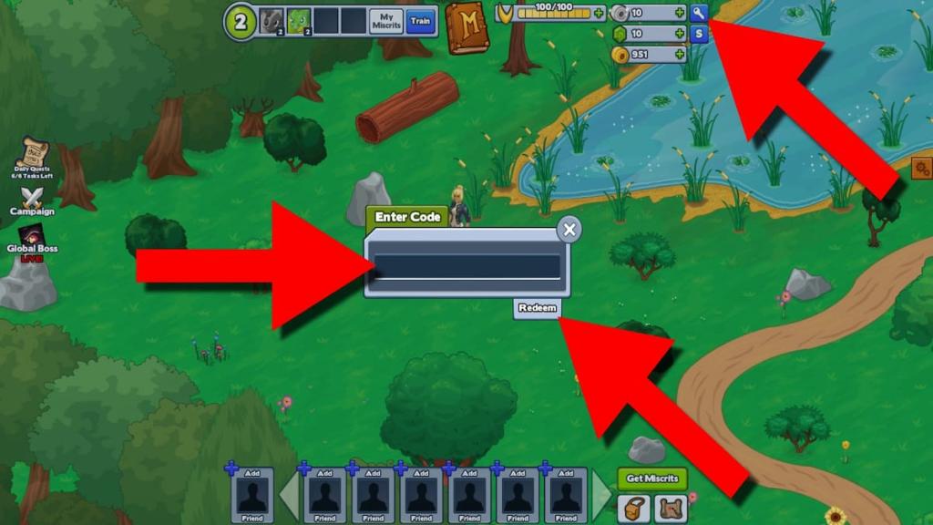 How to redeem Miscrits Codes