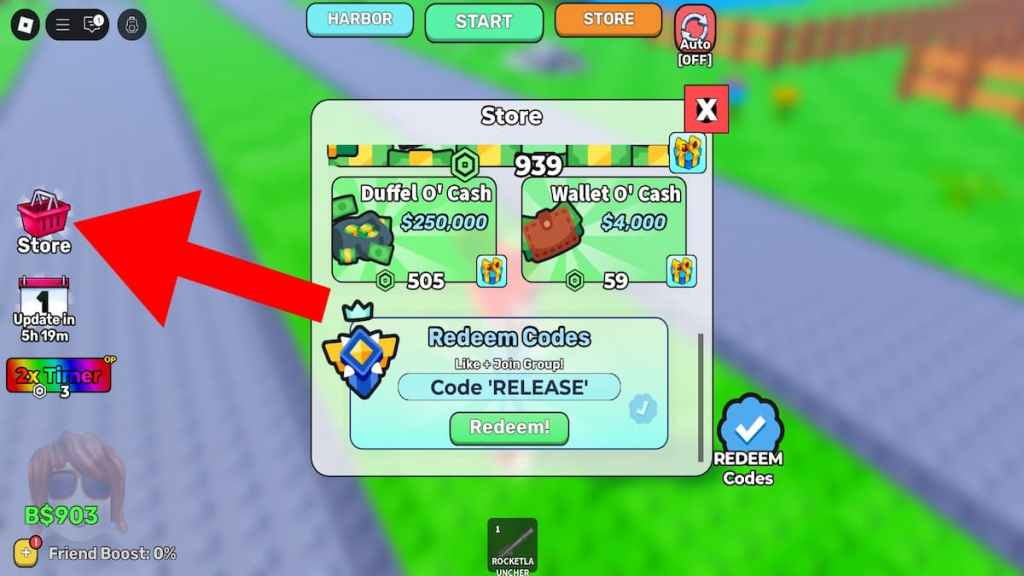 How to redeem codes in Sink a Ship. 