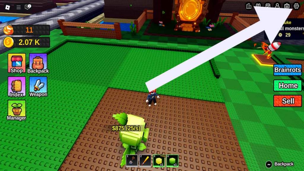 How to redeem codes in Stop The Zombie Plants.