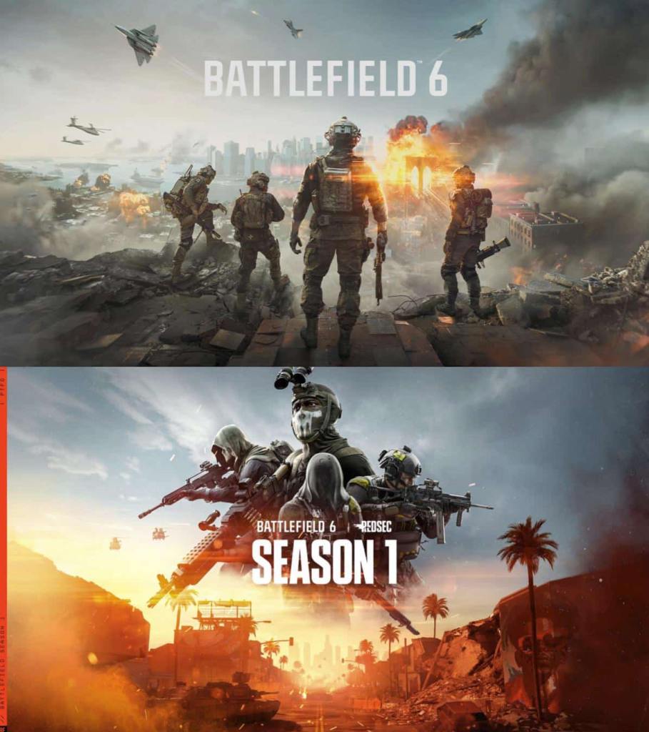 BF6 and BF Redsec key art 