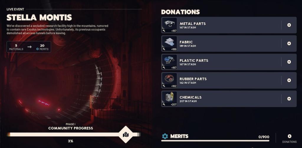 Stella Montis live event ARC Raiders