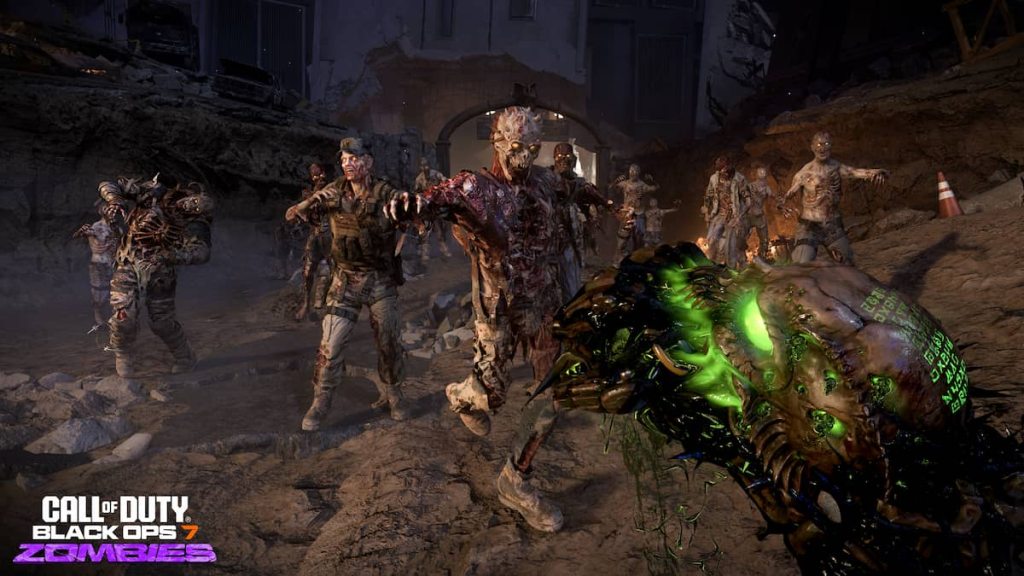 BO7 Necrofluid Gauntlet fighting zombies