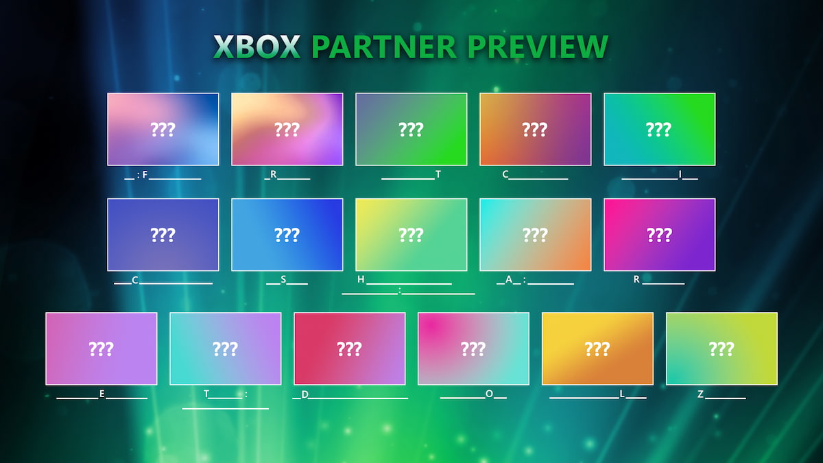 Everything shown at today’s Xbox Partner Preview showcase