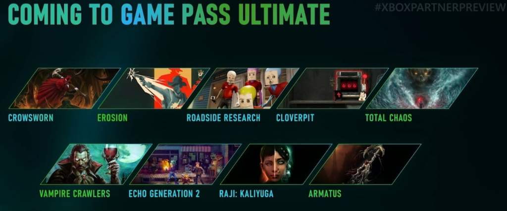 Xbox Partner Preview Nov. 2026 Game Pass Ultimate games