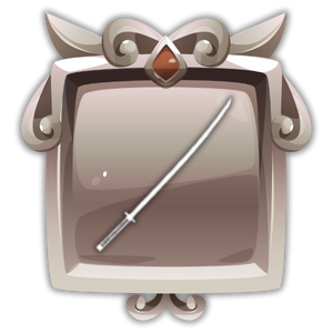 Katana weapon from The Forge Roblox experience.