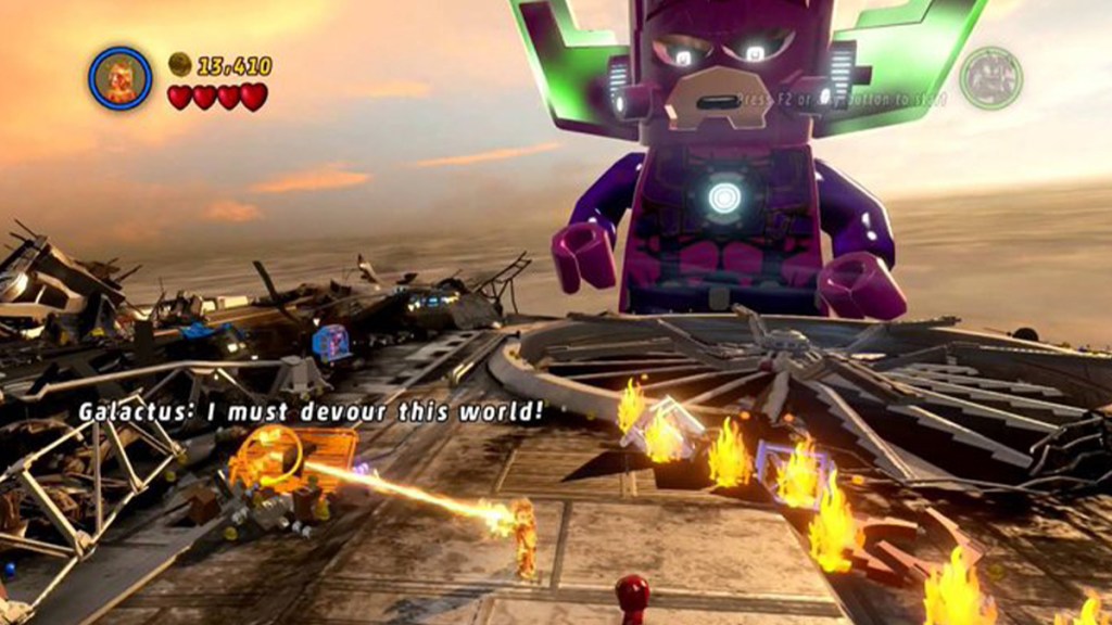 Galactus as a giant Lego