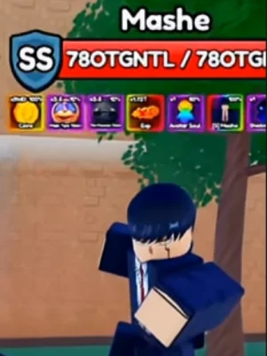 Mashe secret boss from Anime Eternal Roblox experience.