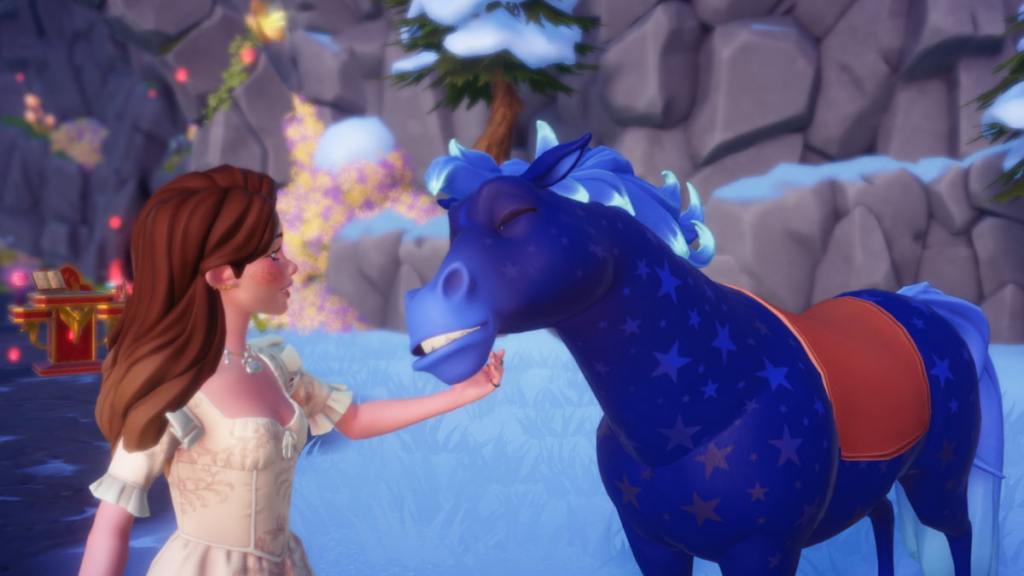 petting horse in disney dreamlight valley