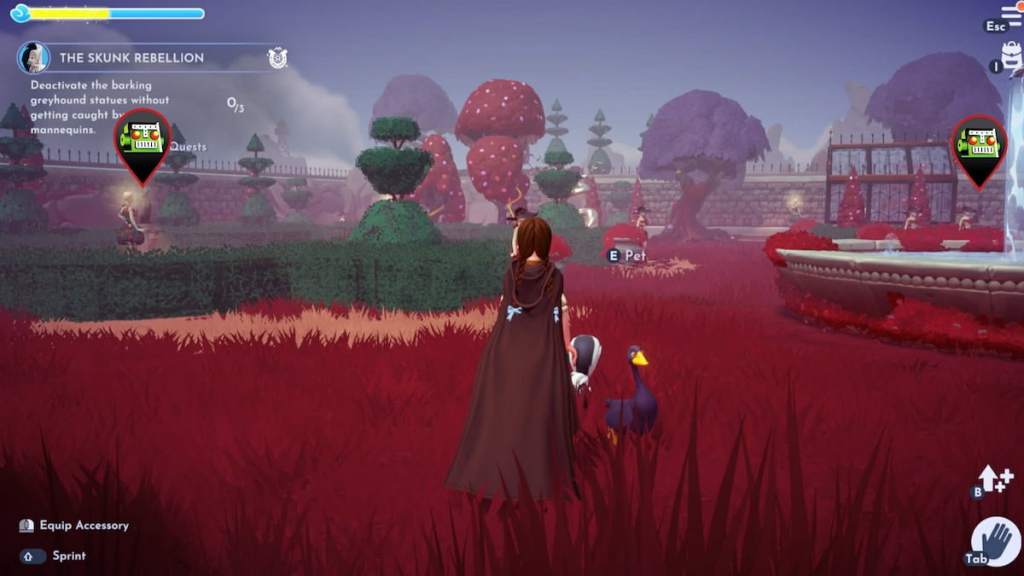 first and second greyhound statue marked in disney dreamlight valley