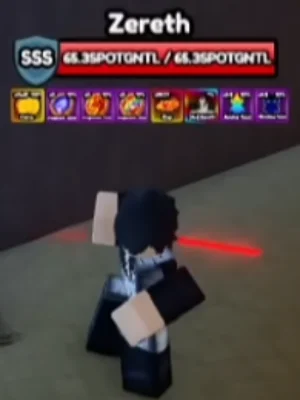 Zereth secret boss from Anime Eternal Roblox experience.