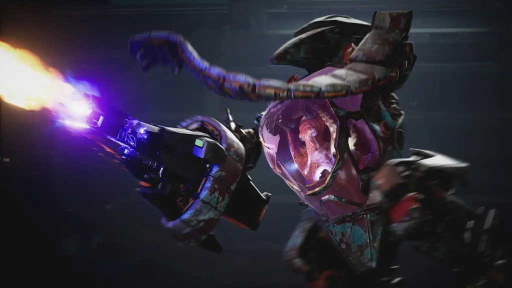 Exodus squid character in mech suit