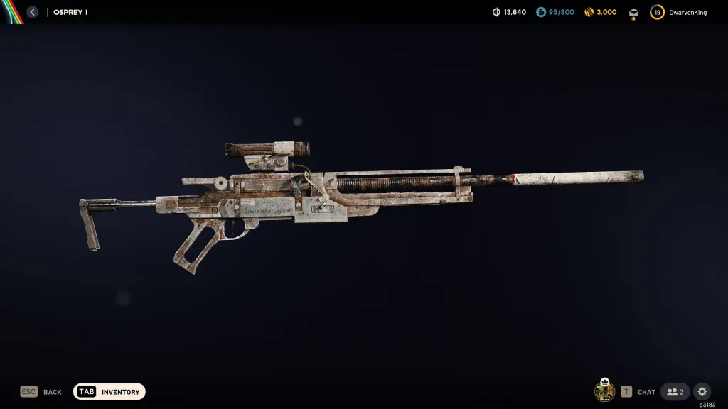 Osprey sniper rifle in ARC Raiders.