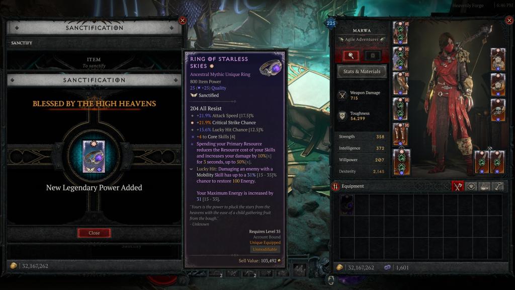 Sanctification system in Diablo 4