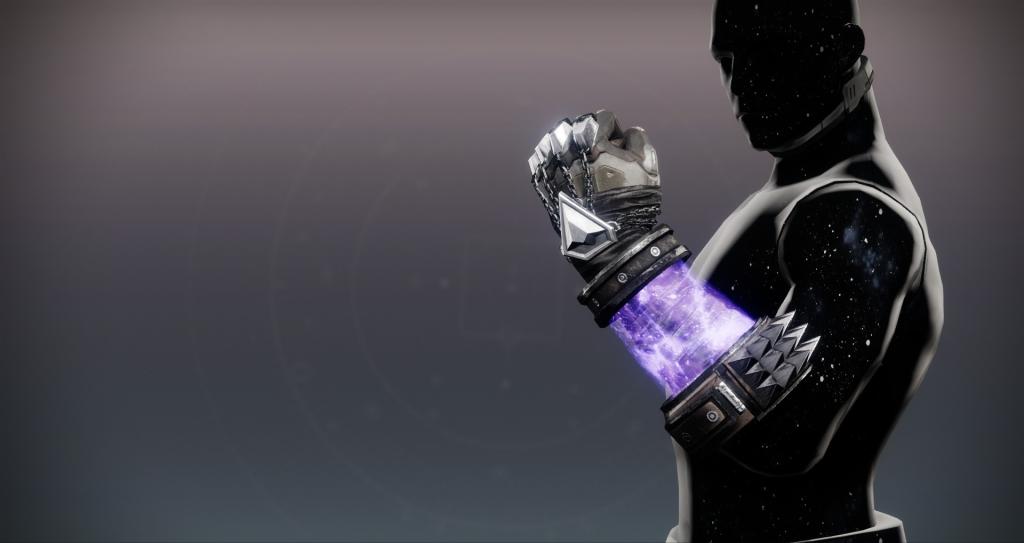 A stock Warlock using Nothing Manacles in the collection screen.