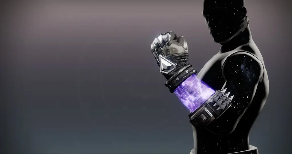 A stock Warlock using Nothing Manacles in the collection screen.
